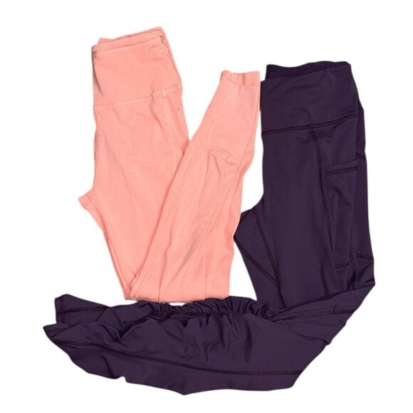 Free People Pants - Free people Bundle Pink and Purple Leggings(Size XS/S)